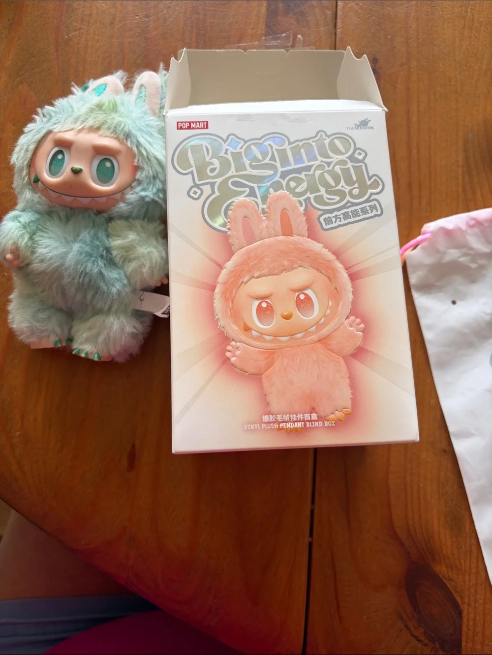The Monsters Plush Keychain - Mint Green authentic serenity Labubu GUC